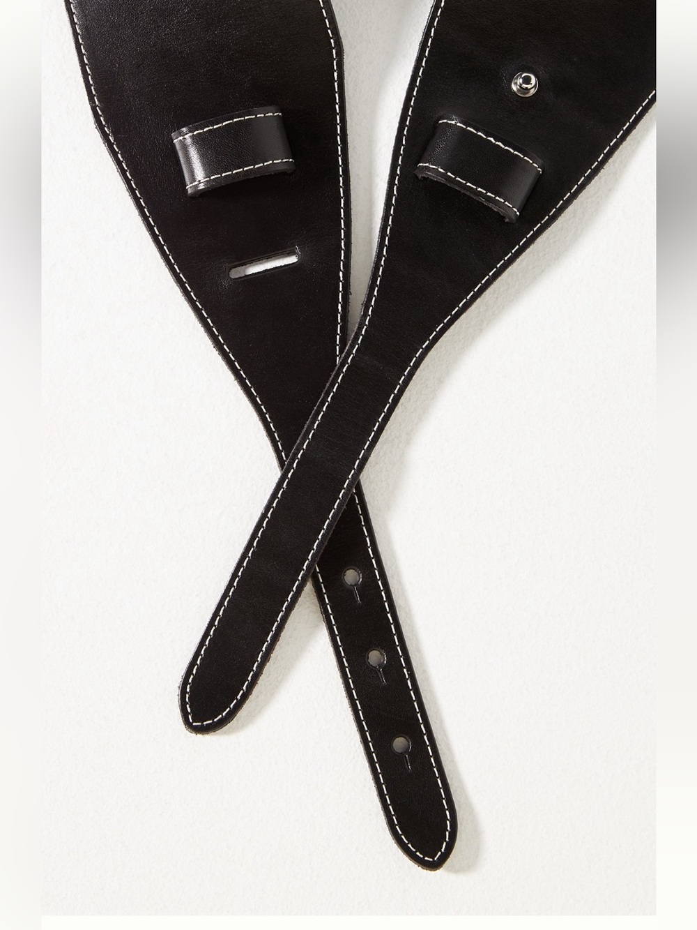 Anthropologie Wide Corset Leather Wrap Waist Belt Black SIZE Medium NEW - Picture 4 of 8
